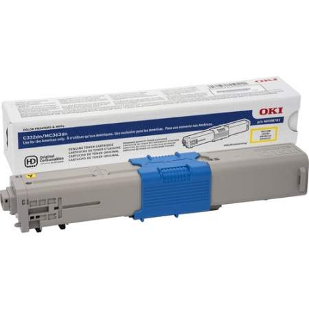 Oki Original Toner Cartridge - Yellow (46508701)