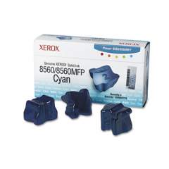 Xerox 108R00723 Solid Ink Stick, 3,400 Page-Yield, Cyan, 3/Box