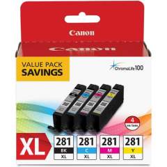 Canon CLI-281XL Original Ink Cartridge - Value Pack - Multicolor (CLI281XBKCMY)