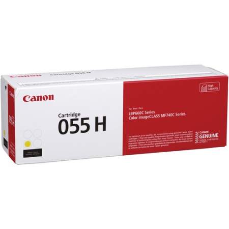 Canon 055H Original Toner Cartridge - Yellow (CRTDG055HY)
