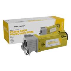 Compatible Xerox 106R01596 High-Yield Toner, 2,500 Page-Yield, Yellow (106R01596)