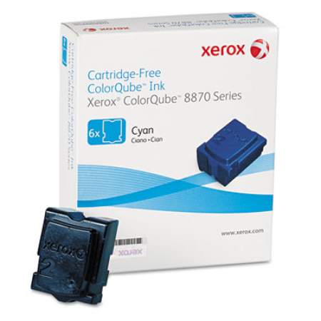 Xerox 108R00950 Solid Ink Stick, 17,300 Page-Yield, Cyan, 6/Box