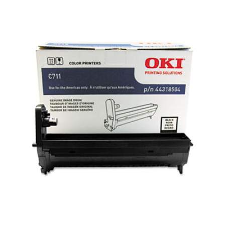Oki 44318504 Drum Unit, 20,000 Page-Yield, Black
