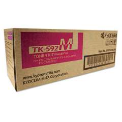 Kyocera TK592M Toner, 5,000 Page-Yield, Magenta
