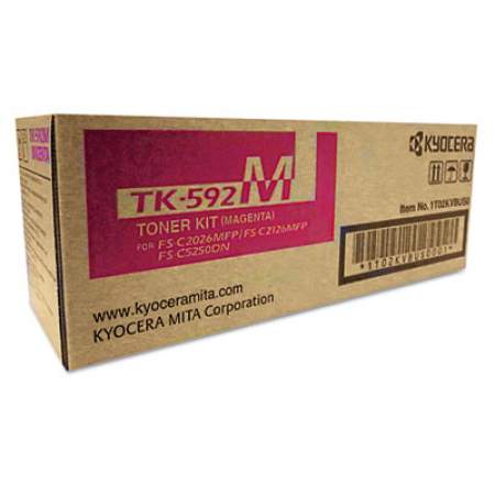 Kyocera TK592M Toner, 5,000 Page-Yield, Magenta