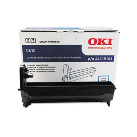 Oki 44315103 Drum Unit, 20,000 Page-Yield, Cyan
