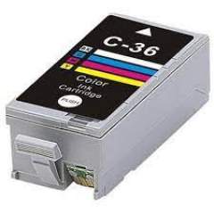 Compatible Canon 1511B002 (CLI-36) Ink, 100 Page-Yield, Tri-Color (1511B002)
