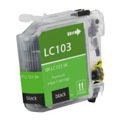 Compatible Brother LC103BK Innobella High-Yield Ink, 600 Page-Yield, Black (LC103BK-R)