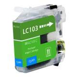 Compatible Brother LC103C Innobella High-Yield Ink, 600 Page-Yield, Cyan (LC103C)