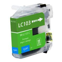 Compatible Brother LC103C Innobella High-Yield Ink, 600 Page-Yield, Cyan (LC103C)