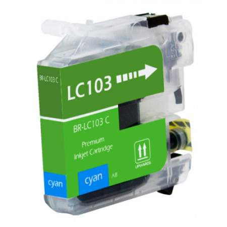 Compatible Brother LC103C Innobella High-Yield Ink, 600 Page-Yield, Cyan (LC103C)