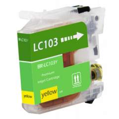 Compatible Brother LC103Y Innobella High-Yield Ink, 600 Page-Yield, Yellow (LC103Y)