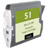 Compatible Brother LC51BK Innobella Ink, 500 Page-Yield, Black (LC51BK)
