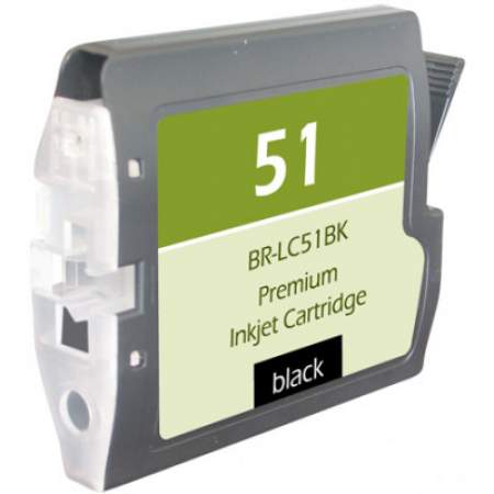 Compatible Brother LC51BK Innobella Ink, 500 Page-Yield, Black (LC51BK)