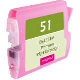 Compatible Brother LC51M Innobella Ink, 400 Page-Yield, Magenta (LC51M-R)