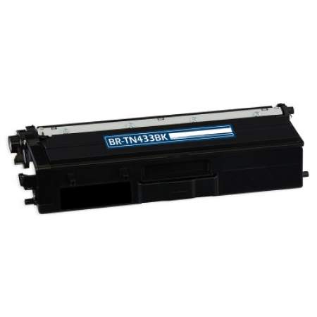 Compatible Brother TN433BK High-Yield Toner, 4,500 Page-Yield, Black (TN433BK)