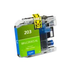 Compatible Brother LC203C Innobella High-Yield Ink, 550 Page-Yield, Cyan (LC203C-R)