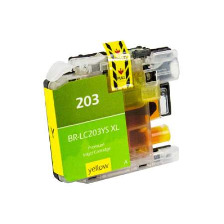 Compatible Brother LC203Y Innobella High-Yield Ink, 550 Page-Yield, Yellow (LC203Y)