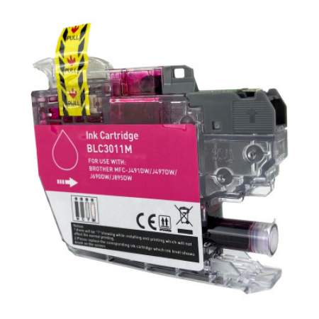 Compatible Brother LC3011M Ink, 200 Page-Yield, Magenta (LC3011M)