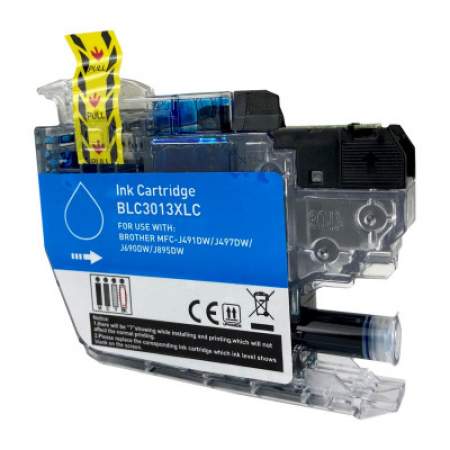 Compatible Brother LC3013C High-Yield Ink, 400 Page-Yield, Cyan (LC3013C)