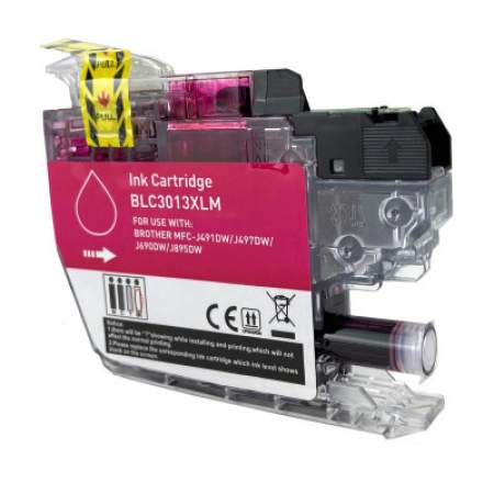 Compatible Brother LC3013M High-Yield Ink, 400 Page-Yield, Magenta (LC3013M)