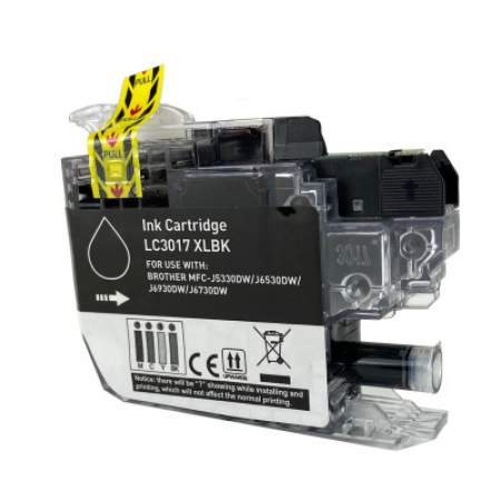 Compatible Brother LC3017BK Innobella High-Yield Ink, 550 Page-Yield, Black (LC3017BK)