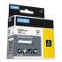 DYMO Rhino Flexible Nylon Industrial Label Tape, 0.5" x 11.5 ft, White/Black Print (18488)