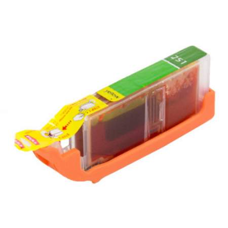 Compatible Canon 6451B001 (CLI-251XL) ChromaLife100+ High-Yield Ink, 695 Page-Yield, Yellow (6451B001)