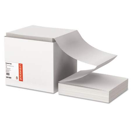 Universal Printout Paper, 1-Part, 18lb, 9.5 x 11, White, 2,700/Carton (15801)