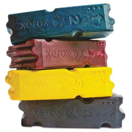 Xerox 108R00832 Solid Ink Stick, 40,000 Page-Yield, Black, 4/Box