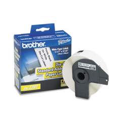 Brother Die-Cut Address Labels, 1.1" x 3.5", White, 400/Roll (DK1201)