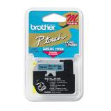Brother P-Touch M Series Tape Cartridge for P-Touch Labelers, 0.47" x 26.2 ft, Black on Blue (M531)
