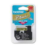 Brother P-Touch M Series Tape Cartridge for P-Touch Labelers, 0.47" x 26.2 ft, Black on Gold (M831)