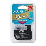 Brother P-Touch M Series Tape Cartridge for P-Touch Labelers, 0.35" x 26.2 ft, Black on Silver (M921)