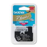 Brother P-Touch M Series Tape Cartridge for P-Touch Labelers, 0.47" x 26.2 ft, Black on Silver (M931)