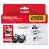 Canon 2973B004 (PGI-210XL/CL-211XL) High-Yield Ink/Paper Combo, Black/Tri-Color