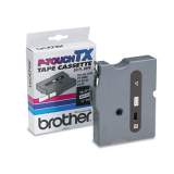 Brother P-Touch TX Tape Cartridge for PT-8000, PT-PC, PT-30/35, 0.23" x 50 ft, Black on White (TX2111)