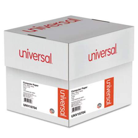 Universal Printout Paper, 3-Part, 15lb, 9.5 x 11, White, 1,100/Carton (15704)