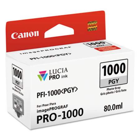Canon 0553C002 (PFI-1000) Lucia Pro Ink, Photo Gray