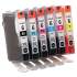 Canon 4705A018 (BCI-6) Ink, 370 Page-Yield, Black/Cyan/Magenta/Photo Cyan/Photo Magenta/Yellow, 6/Pack