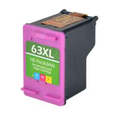 Compatible HP 63XL, (F6U63AN) High-Yield Tri-Color Ink Cartridge (F6U63AN)