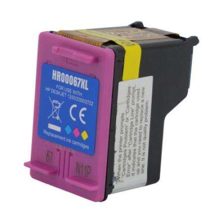 Compatible HP 67XL, (3YM58AN) High Yield tri Color ink Cartridge (3YM58AN)