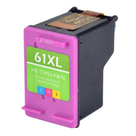 Compatible HP 61XL, (CH564WN) High-Yield Tri-Color Ink Cartridge (CH564WN)