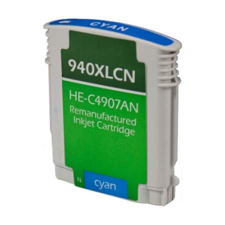 Compatible HP 940XL, (C4907AN) High-Yield Cyan Ink Cartridge (C4907AN)