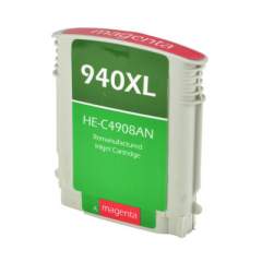 Compatible HP 940XL, (C4908AN) High-Yield Magenta Original Ink Cartridge (C4908AN-R)