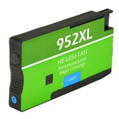 Compatible HP 952XL, (L0S61AN) High-Yield Cyan Ink Cartridge (L0S61AN)