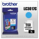 Brother LC3017C Innobella High-Yield Ink, 550 Page-Yield, Cyan
