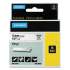 DYMO Rhino Permanent Vinyl Industrial Label Tape, 0.5" x 18 ft, White/Black Print (18444)