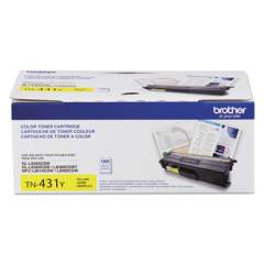 Brother TN431Y Toner, 1,800 Page-Yield, Yellow