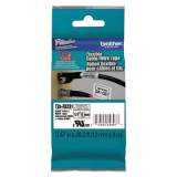 Brother P-Touch Flexible ID Tape, 0.47" x 26.2 ft, Black on White (TZEFX231)